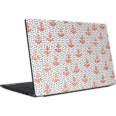 Bouffants and Broken Hearts Anchors and Dots Dell Vostro Skin